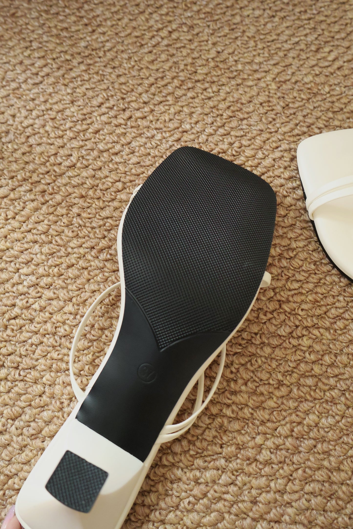 Valenne Strappy Heels (Cream White)