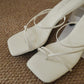 Valenne Strappy Heels (Cream White)