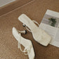 Valenne Strappy Heels (Cream White)