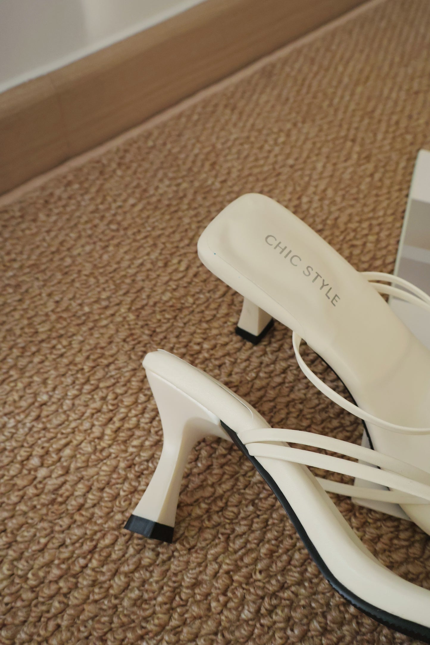 Valenne Strappy Heels (Cream White)