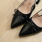 Veyna Slingback Heels Pump (Black)