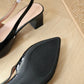 Veyna Slingback Heels Pump (Black)