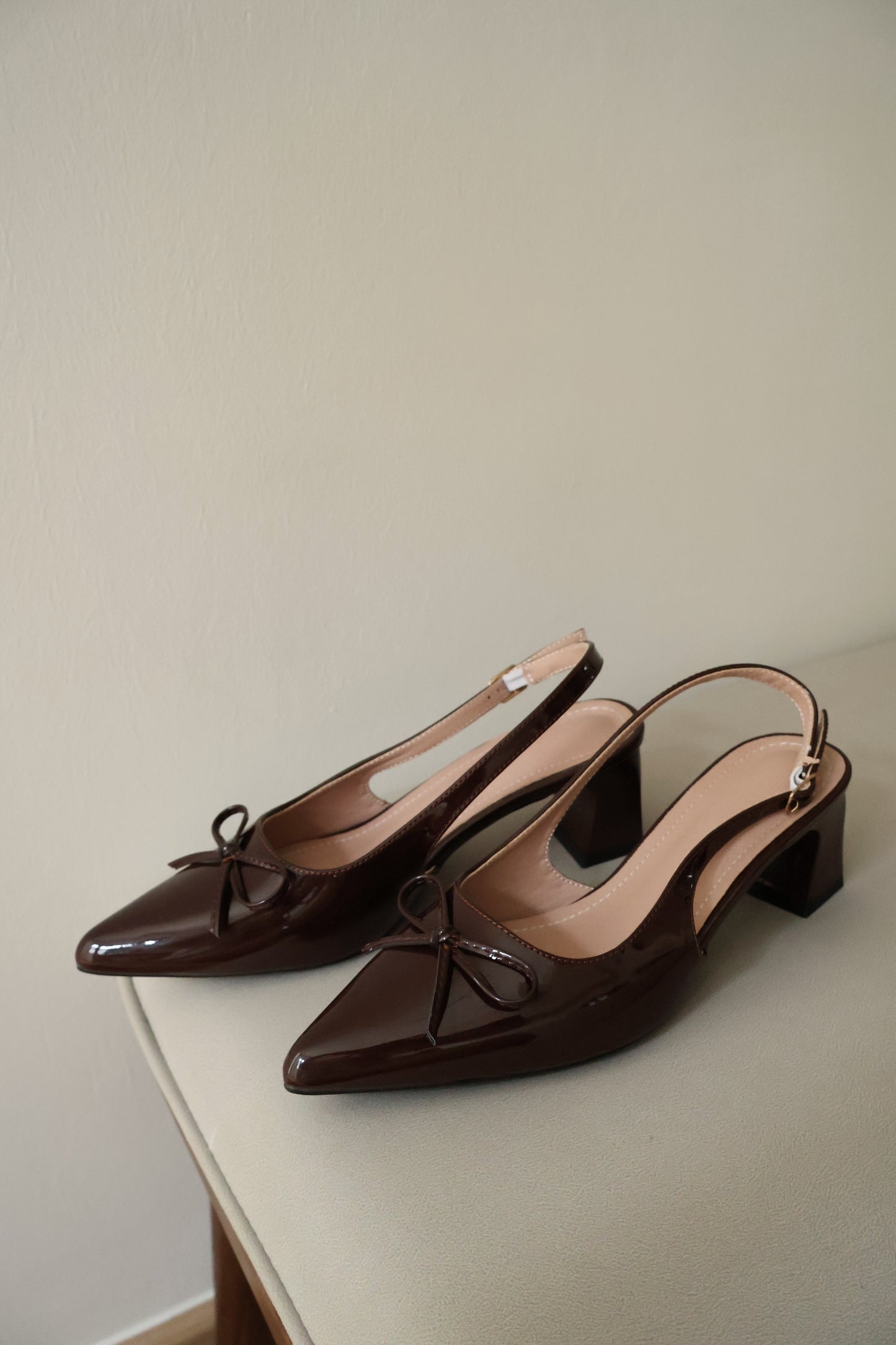 Veyna Slingback Heels Pump (Coffee)