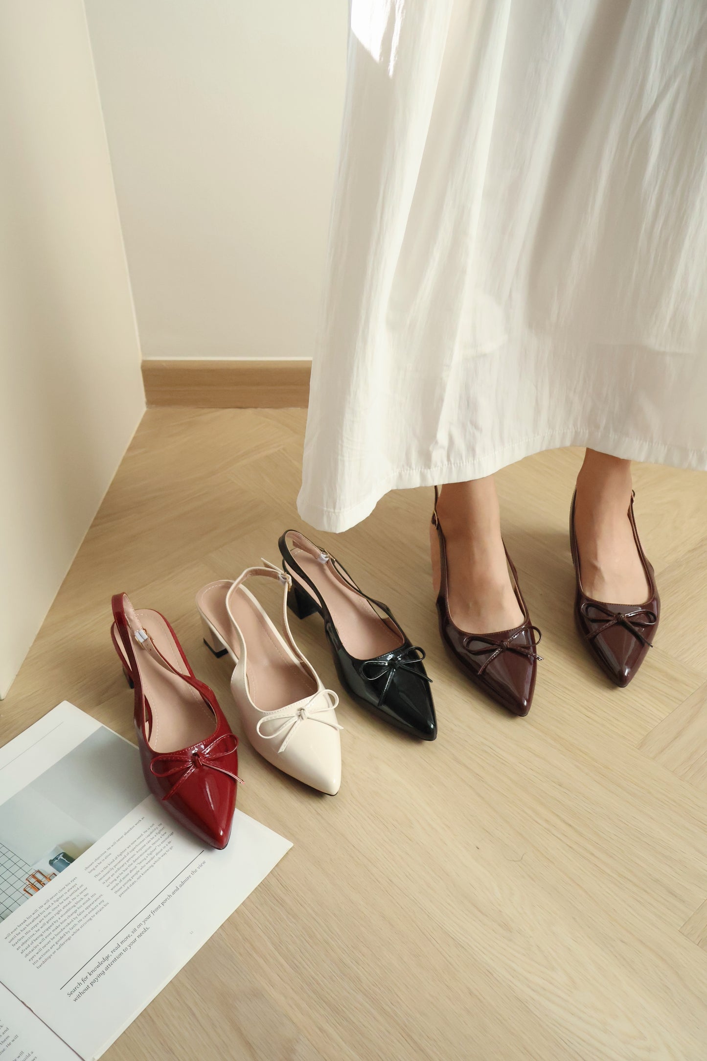 Veyna Slingback Heels Pump (Coffee)