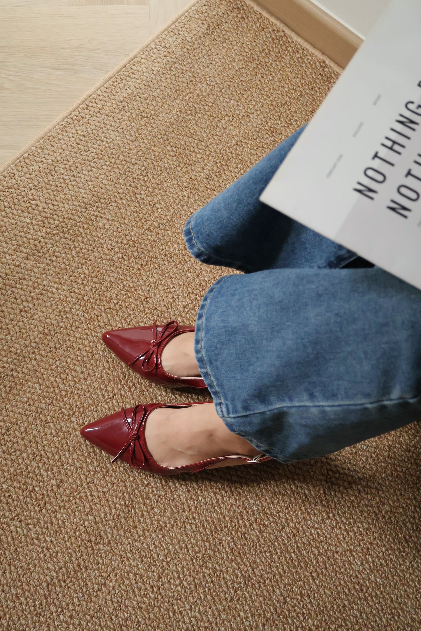 Veyna Slingback Heels Pump (Maroon)