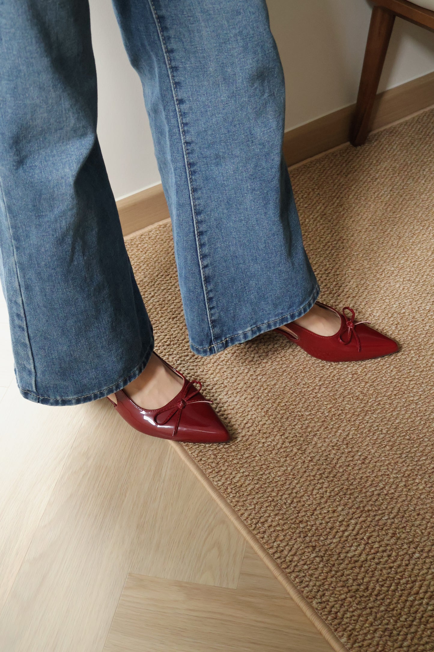 Veyna Slingback Heels Pump (Maroon)