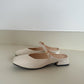 Shanell Slip On Mules (Cream White)