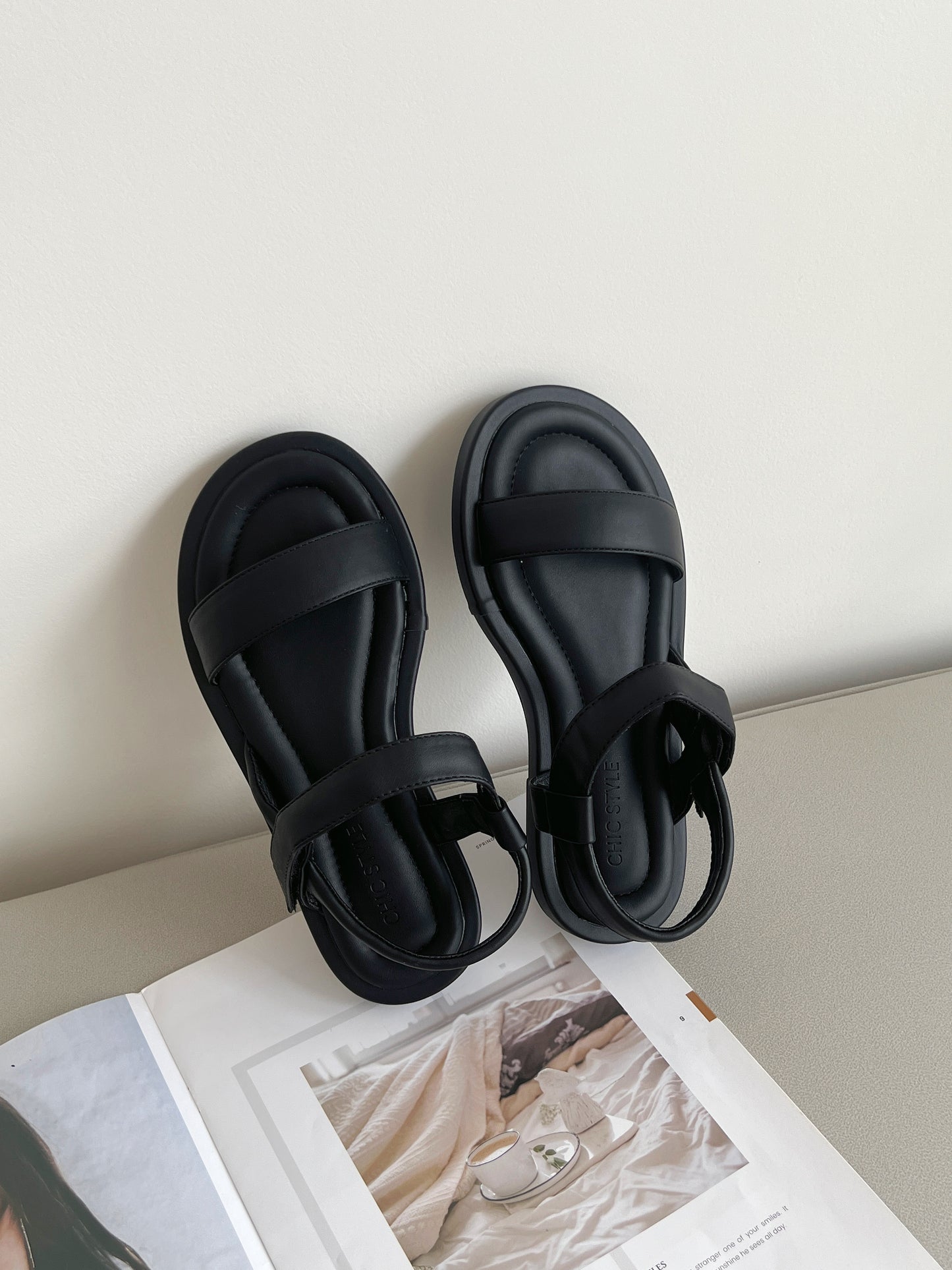 Maryanne Street Style Sandals (Black)