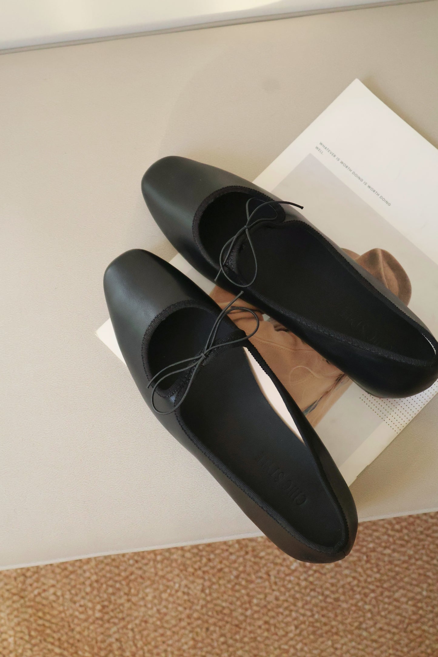 Bernice Mary Janes Flats (Black)