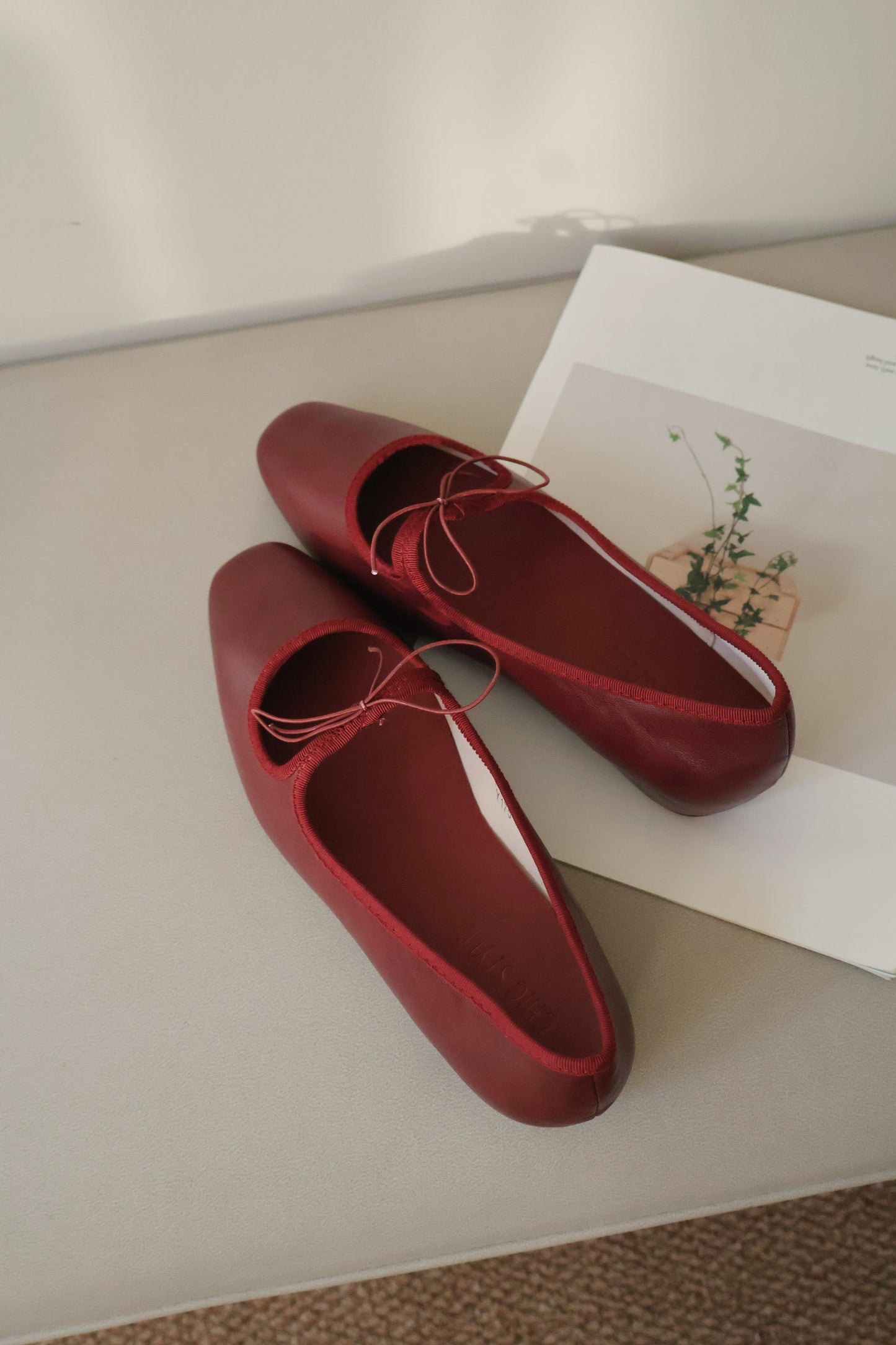 Bernice Mary Janes Flats (Red)