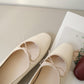 Bernice Mary Janes Flats (Cream White / 40 41)