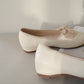Bernice Mary Janes Flats (Cream White / 40 41)