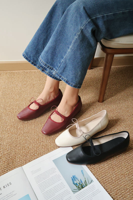 Bernice Mary Janes Flats (Red)
