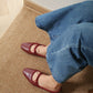 Bernice Mary Janes Flats (Red)
