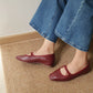 Bernice Mary Janes Flats (Red)