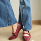 Bernice Mary Janes Flats (Red)
