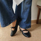 Bernice Mary Janes Flats (Black)