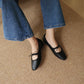 Bernice Mary Janes Flats (Black)