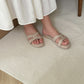 Francine Interlocking Comfy Sandals (Nude)