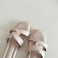 Francine Interlocking Comfy Sandals (Nude)