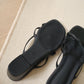 Orin Strappy Soft Wedges (Black / 35)