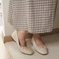 Jaycee Soft Ballet Flats (Cream White)
