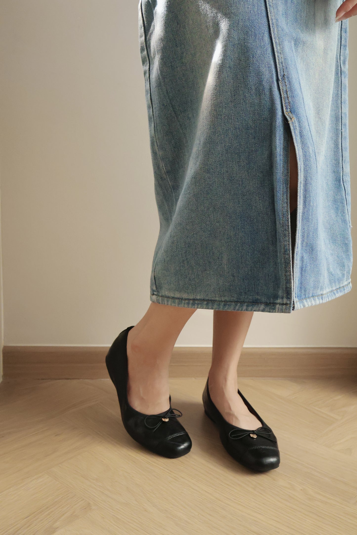 Jaycee Soft Ballet Flats (Black)