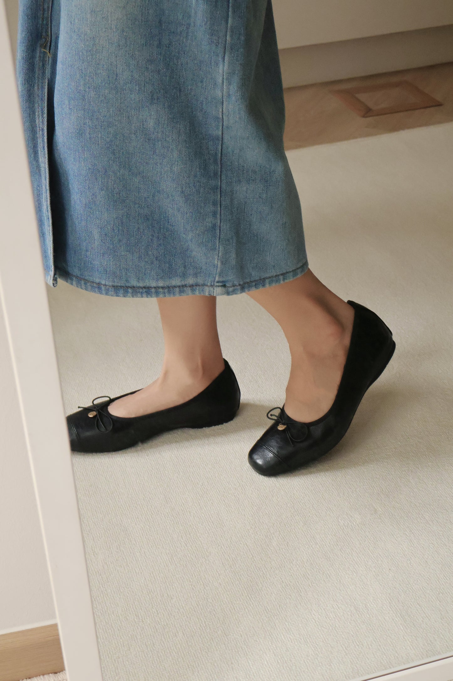 Jaycee Soft Ballet Flats (Black)