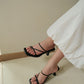 Valenne Strappy Heels (Black)