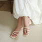Helena Ring Toe Heels (Cream White)