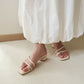 Helena Ring Toe Heels (Cream White)