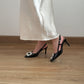 Evia Rhinestone High Heels (Black)