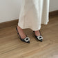 Evia Rhinestone High Heels (Black)