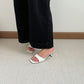 Layne Irregular Strap Heels (White)