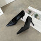 Bethany Pointed High Heels Pumps (Black)