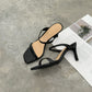 Rachel Classic Strappy High Heels (Black)