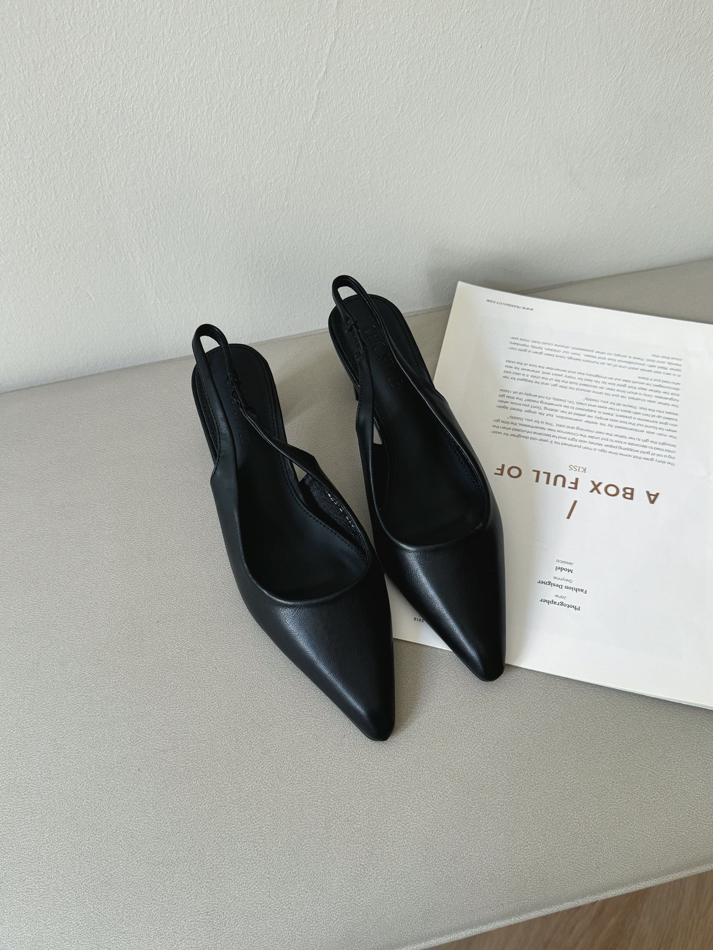 Zoella Slingback Heels (Black)