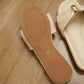 Vera Ribbon Slide Sandals (Cream White)