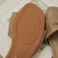Vera Ribbon Slide Sandals (Taupe)