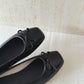 Bethel Bow Ballet Flats (Black)