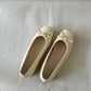 Bethel Bow Ballet Flats (Cream White)