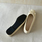 Bethel Bow Ballet Flats (Cream White)
