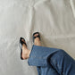 Lorraine Twist Slip On Flats (Black)