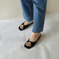 Lorraine Twist Slip On Flats (Black)
