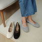Merey Bow Mary Jane Flats (Grey)