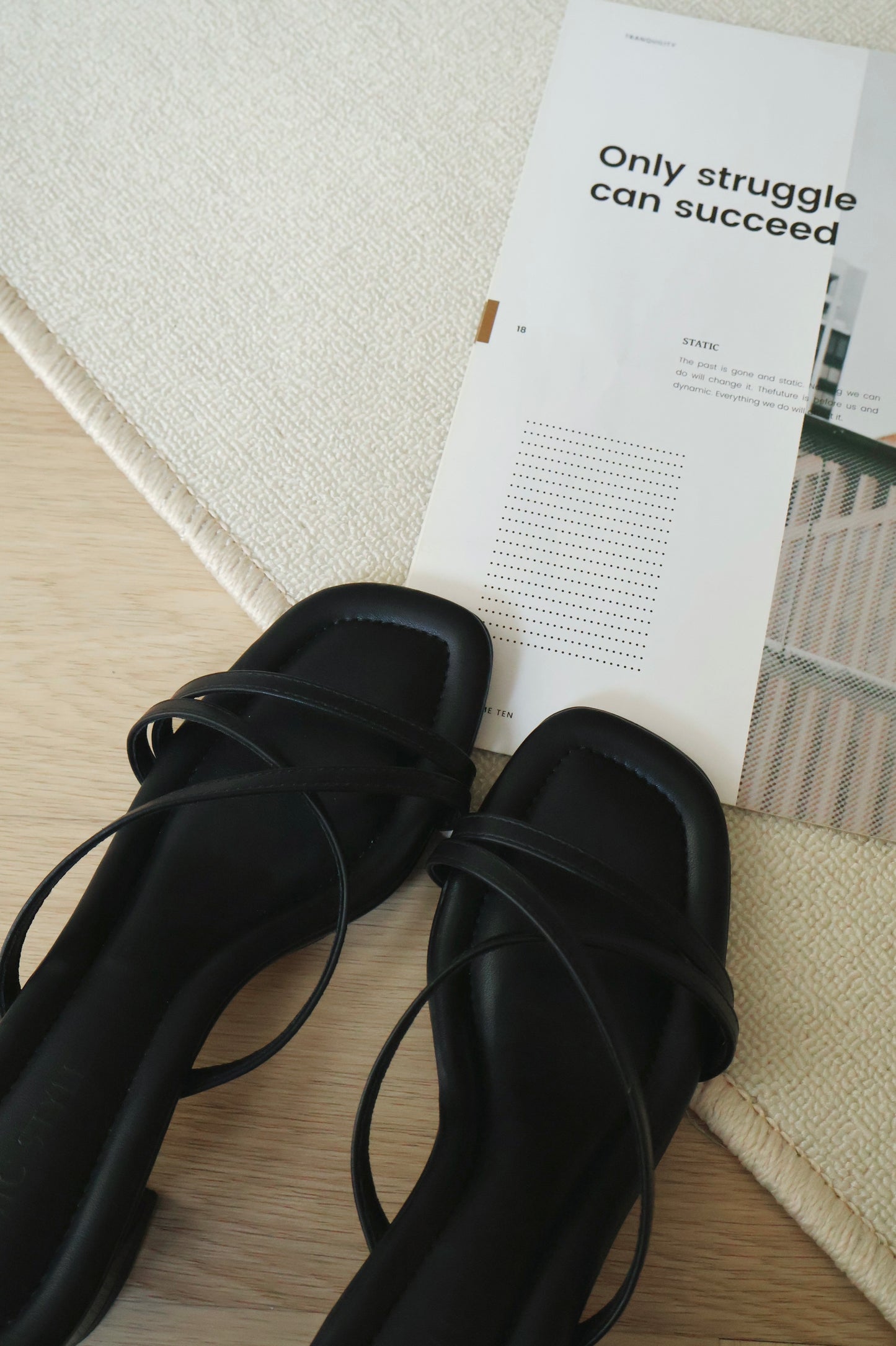 Kay Strappy Block Heels (Black)