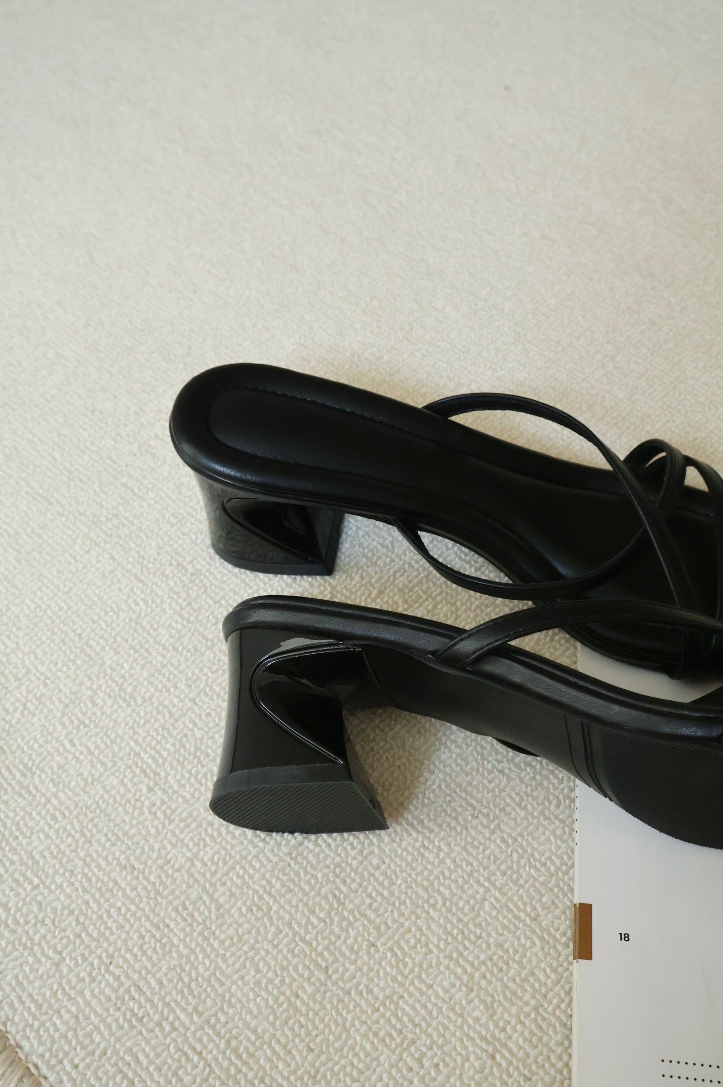 Kay Strappy Block Heels (Black)