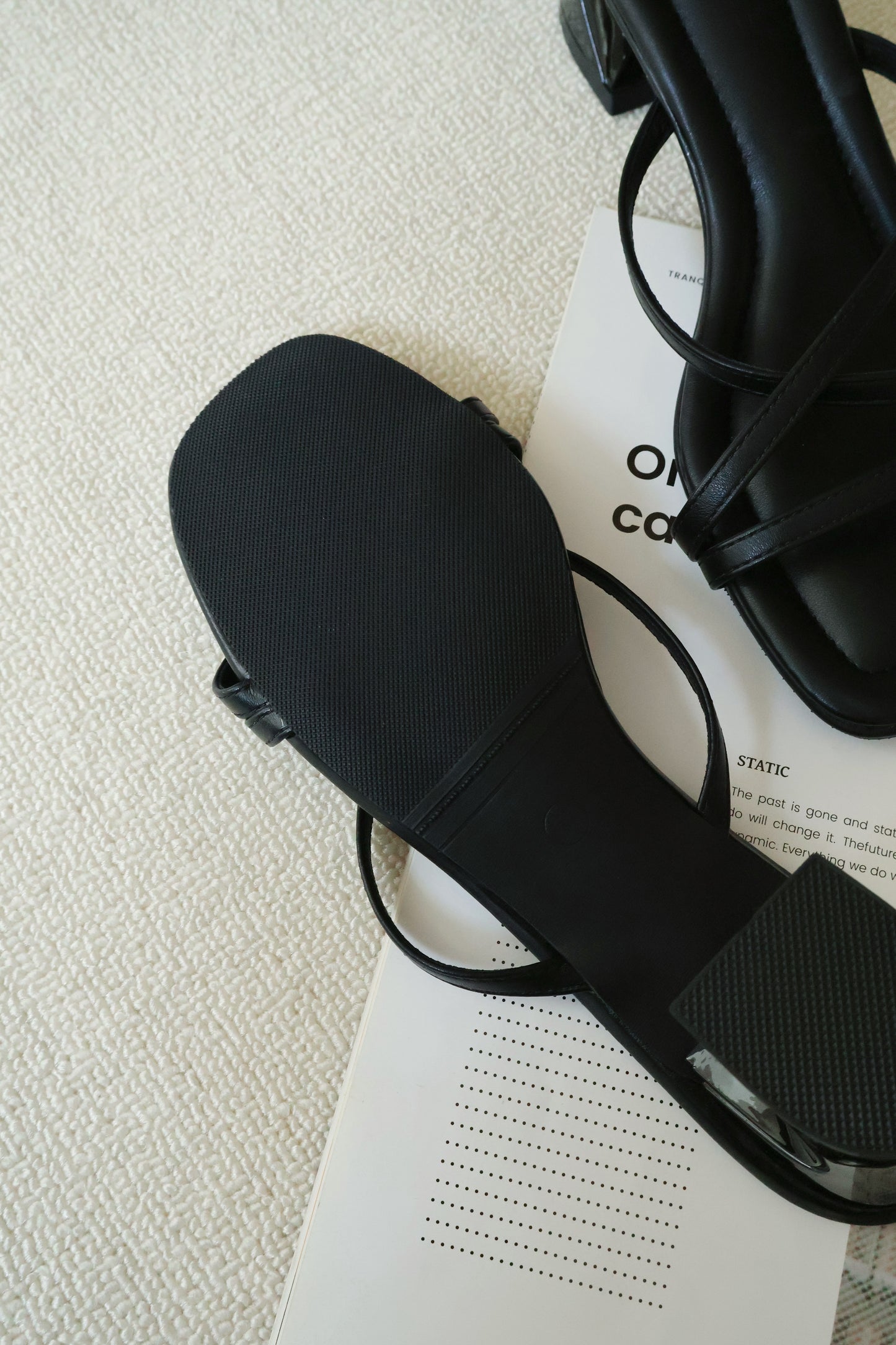 Kay Strappy Block Heels (Black)