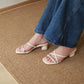 Kay Strappy Block Heels (CreamWhite / 40)