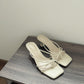 Lane Strappy Heels (Cream)